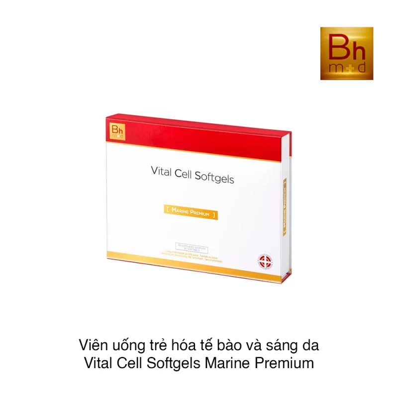 Viên uống trẻ hóa tế bào và sáng da Vital Cell Softgels Marine Premium